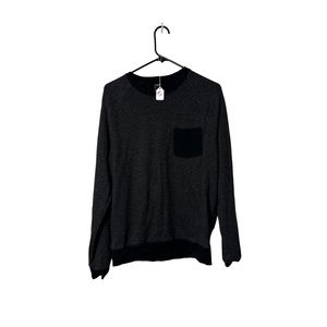 Old navy charcoal gray/black crewneck